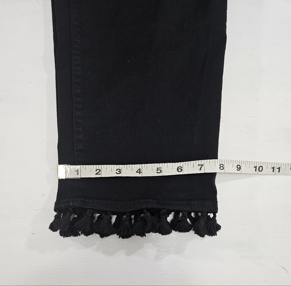 NYDJ Sheri Ankle Black Fringe Pants Womens Size 20W - Picture 7 of 14